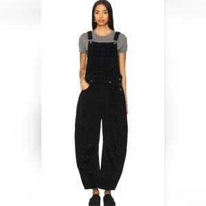 NWOT Free People Good Luck  Corduroy Overalls Med + Small